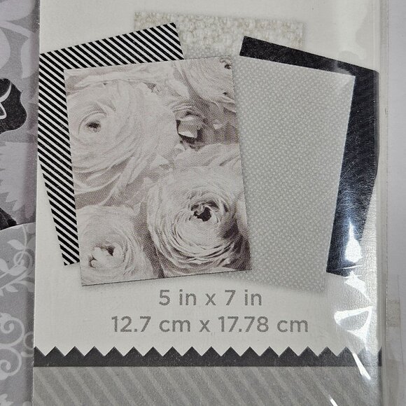 DCWV Wedding Mini Books Gray & White 26 Cutouts & 2 Sticker Sheets Lot of 2 NEW - Picture 5 of 6